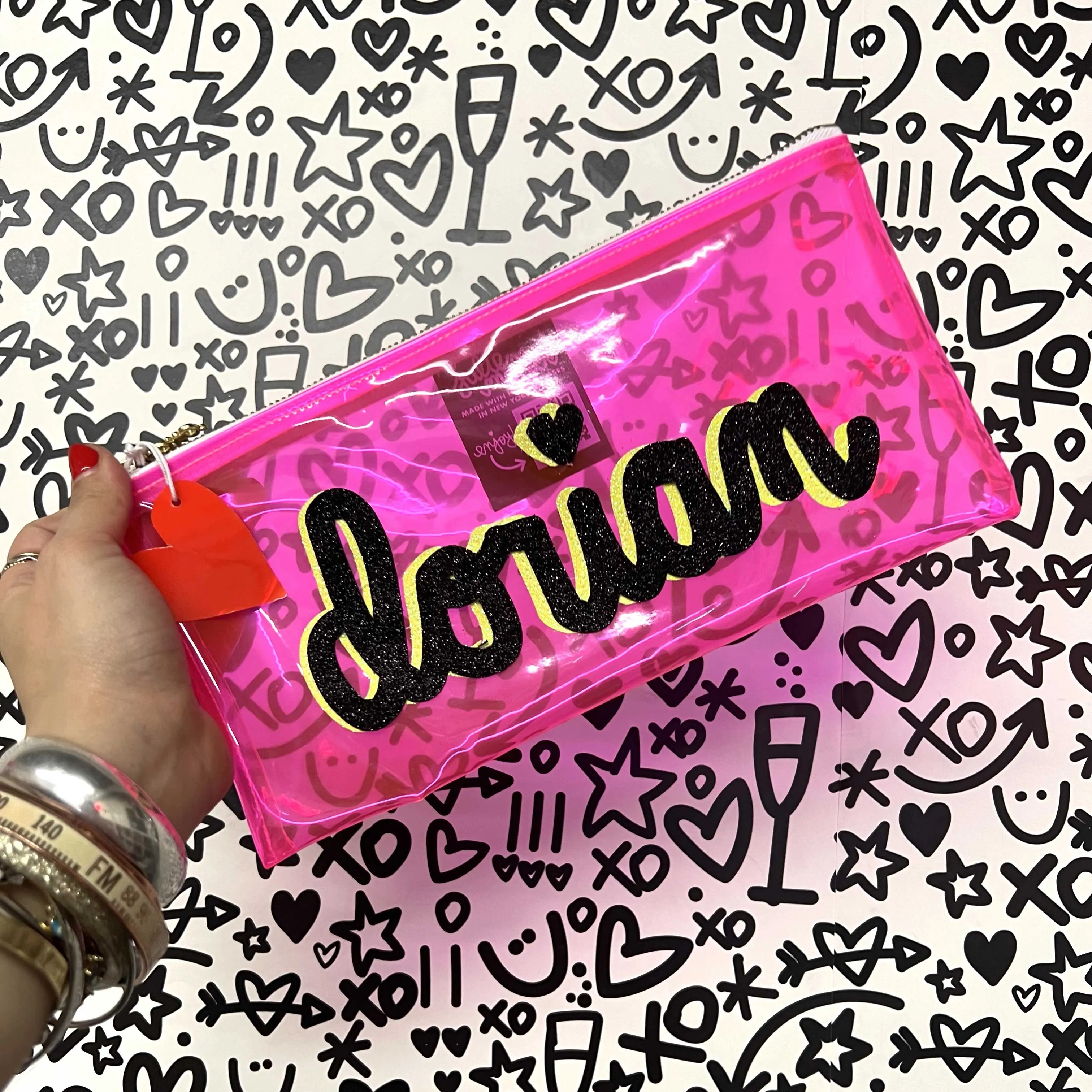 🌟 Create Your Own Glitter Vinyl Clutch! 🌟
