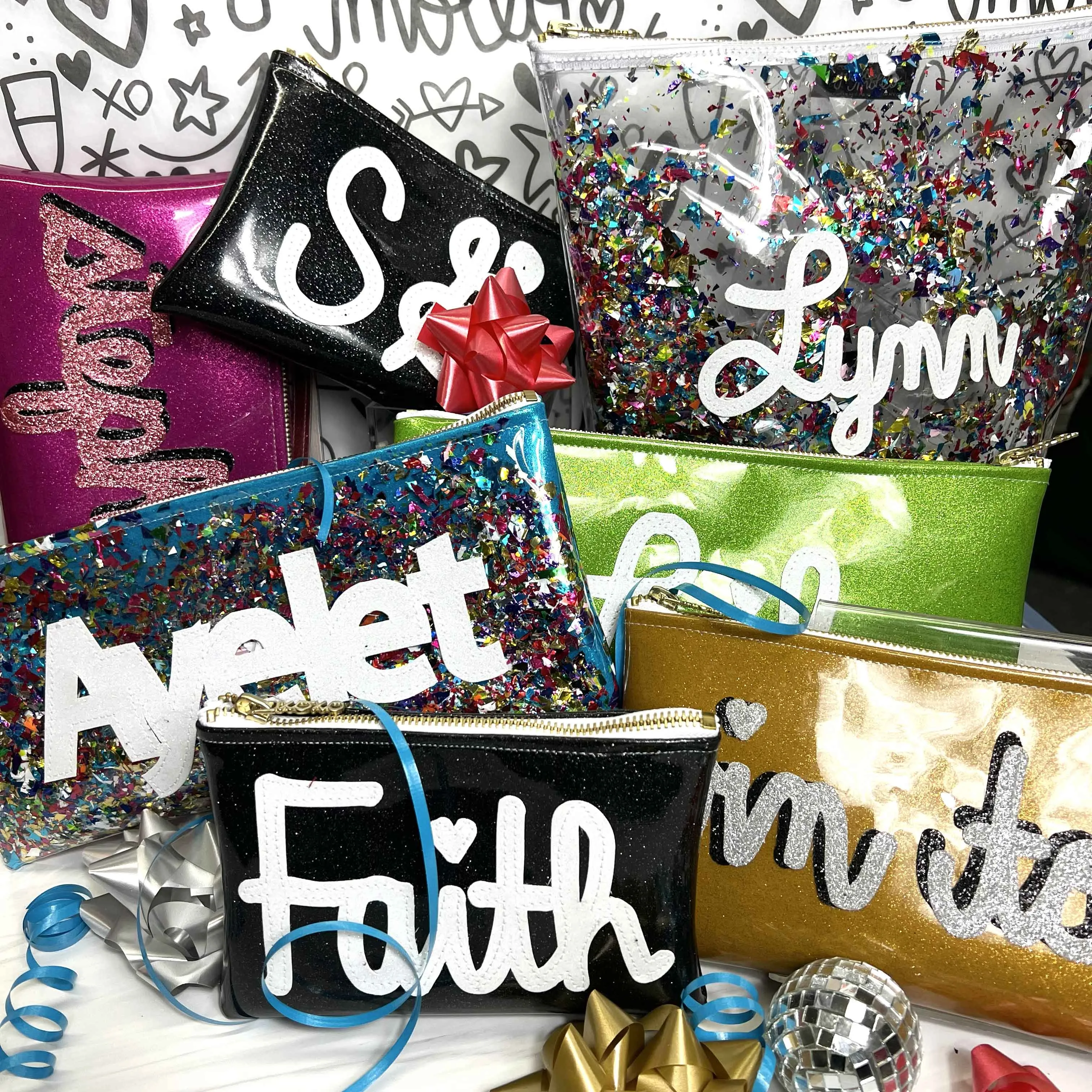 🌟 Create Your Own Glitter Vinyl Clutch! 🌟