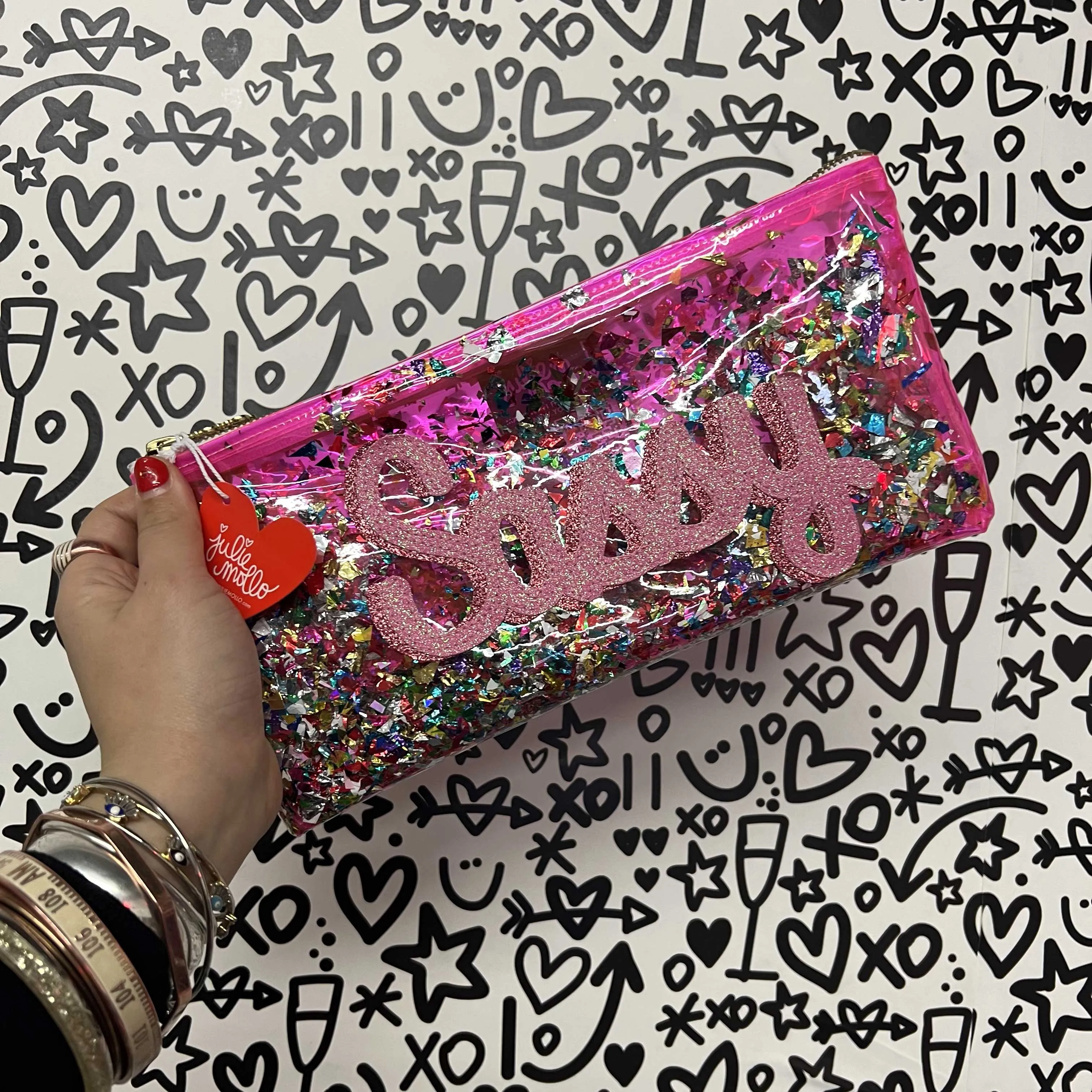 🌟 Create Your Own Glitter Vinyl Clutch! 🌟