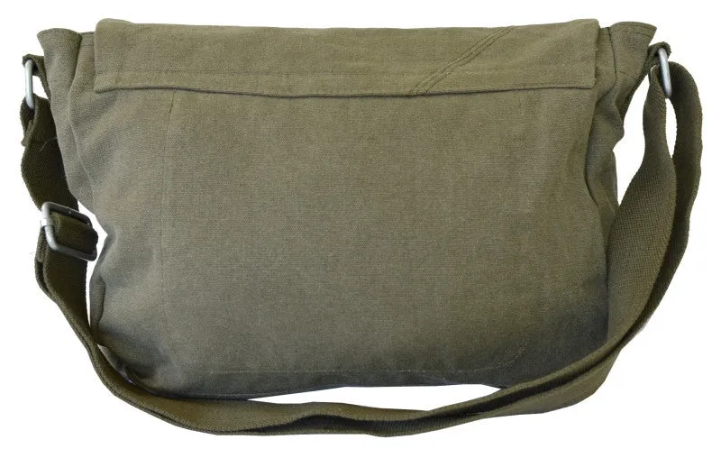 Army Green Courier Messenger Bag