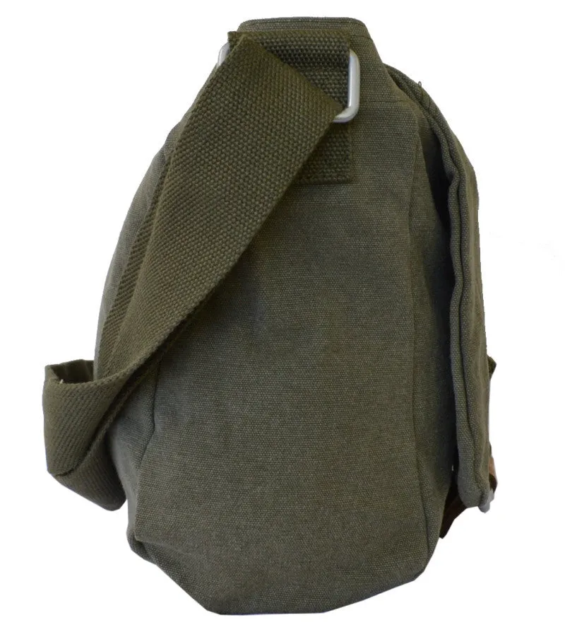 Army Green Courier Messenger Bag