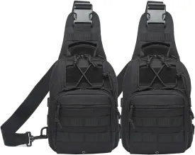ATBP Small Tactical Sling Backpack Bag for Men Military Shoulder Bag Pack EDC Crossbody Bag for Hiking 7 Liters