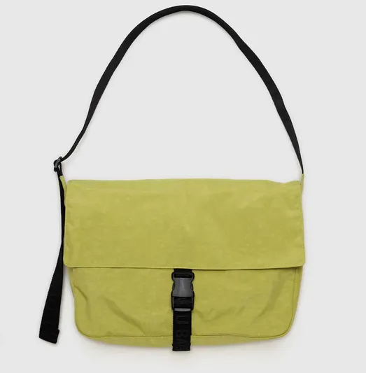 Baggu Lemongrass Nylon Messenger Bag