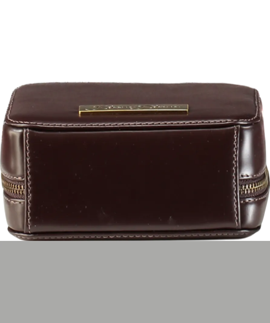 Beara Beara Brown Leather "the Meg" Minimalist Box Style Handbag One Size