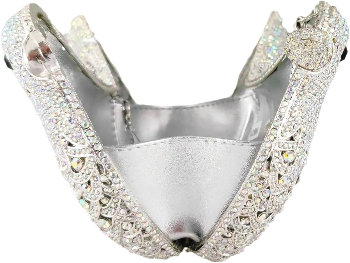 Boutique De FGG Bird Crystal Clutch Purses For Women Dressy Rhinestone Evening Bag Pigeon Prom Clutch Purse for Wedding,Mini