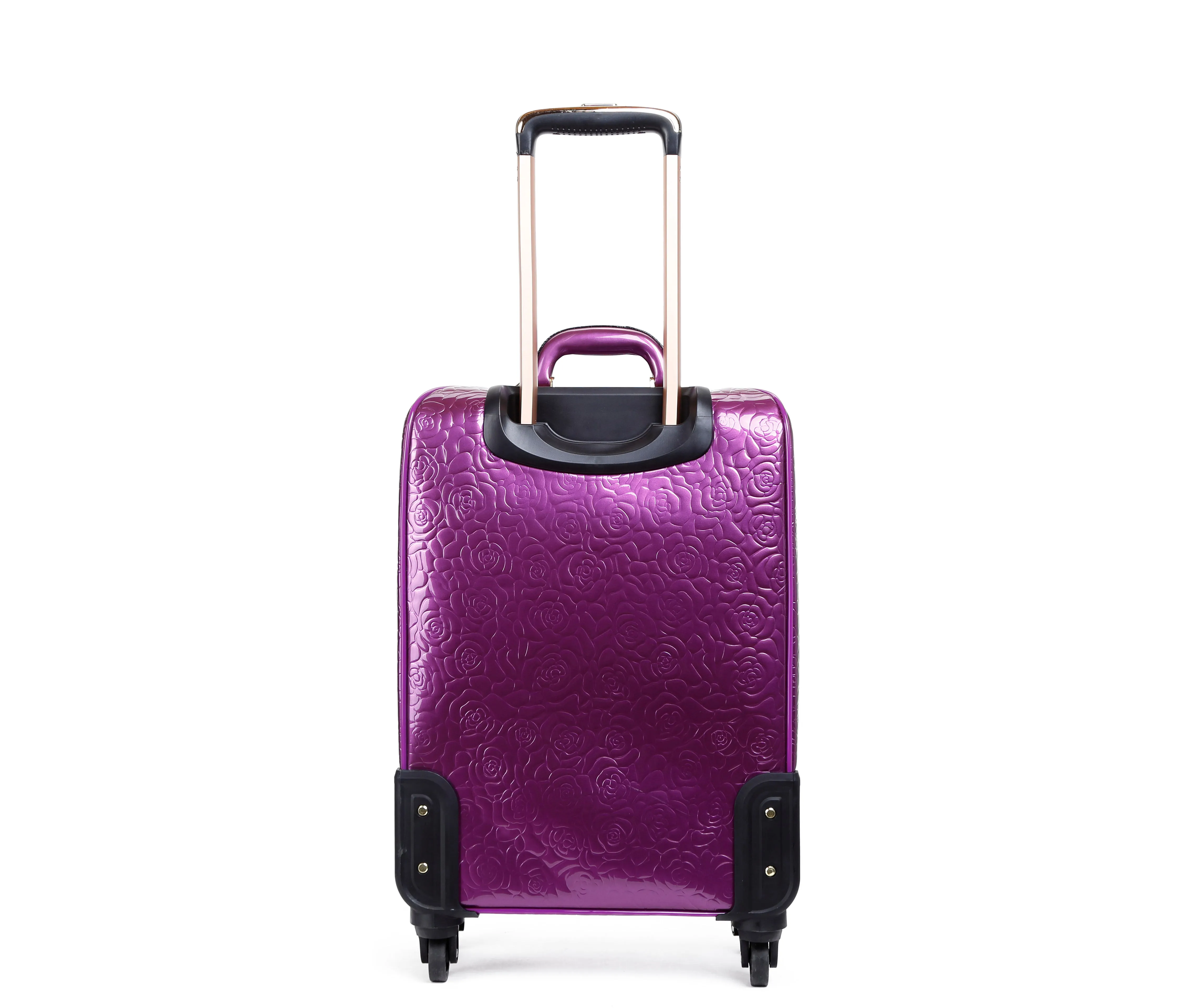Brangio Embossed Floral Glossy Trolley Bag