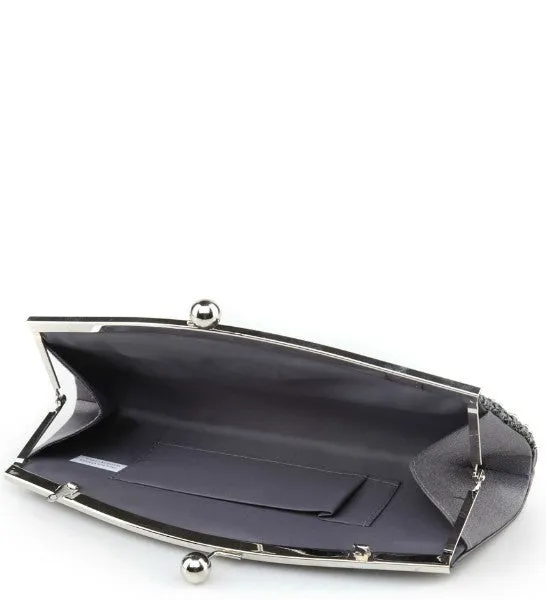 Broadway Black Diamante Detail Clutch Bag