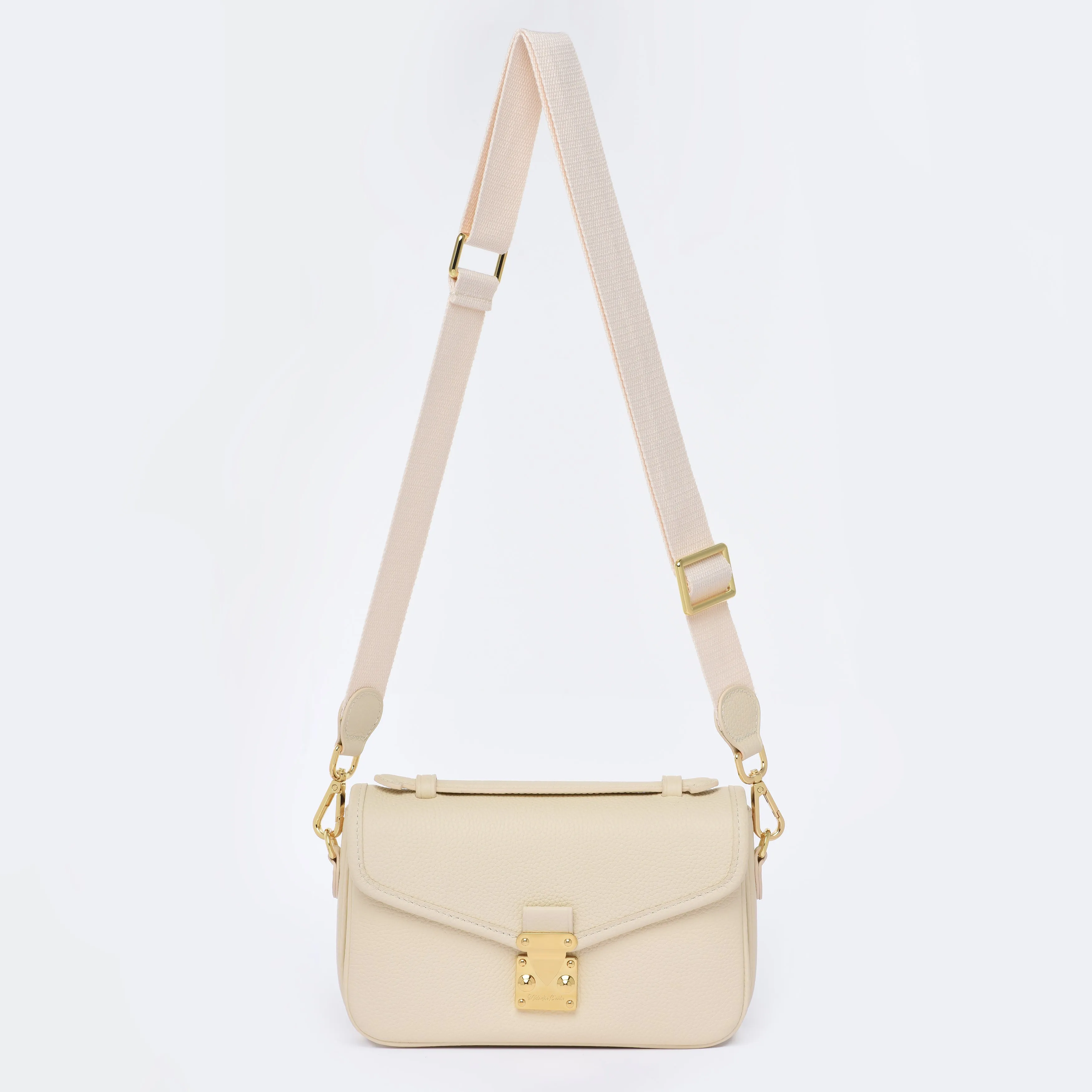 Buttercream Togo Leather - "Le Petit Paris15" Crossbody bag