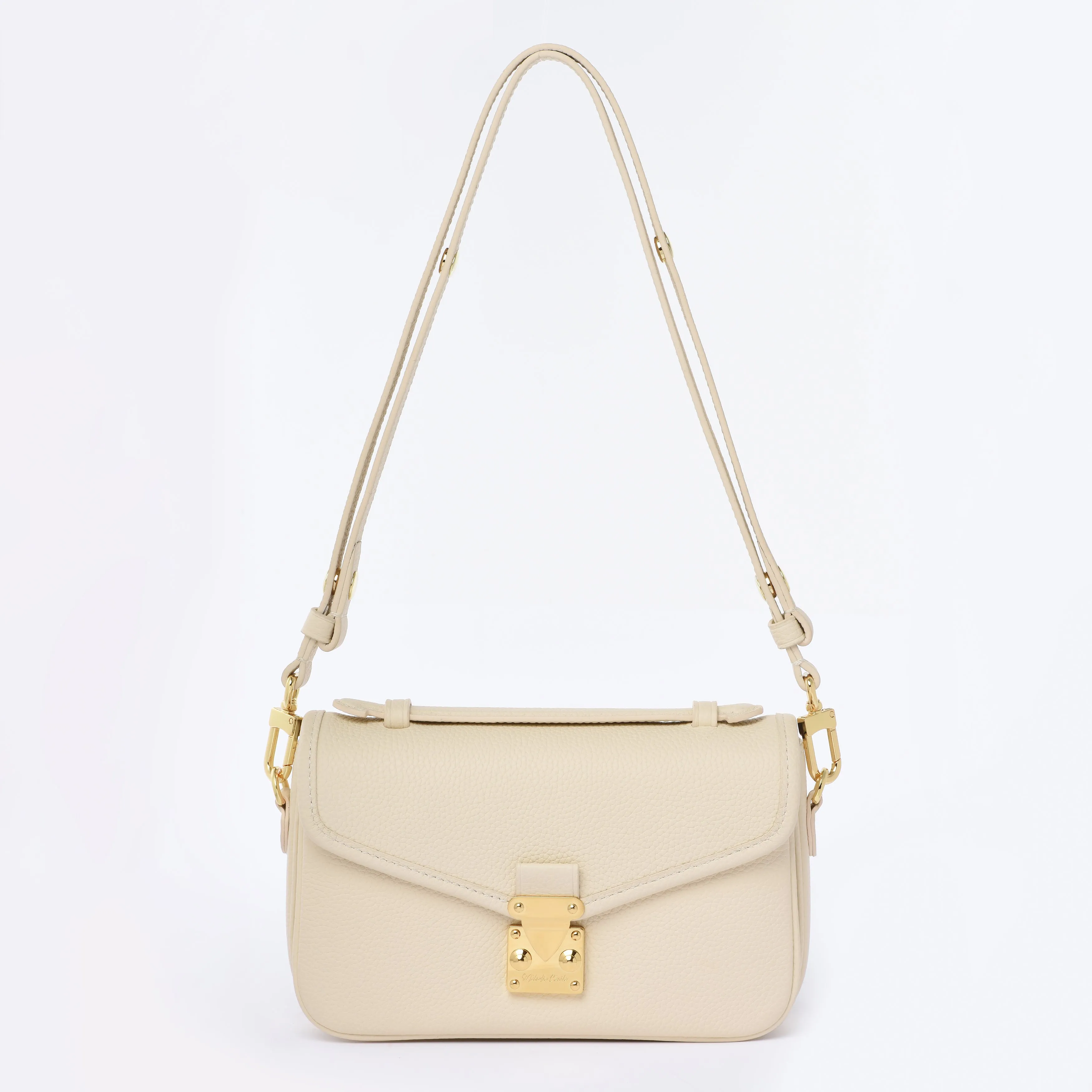 Buttercream Togo Leather - "Le Petit Paris15" Crossbody bag