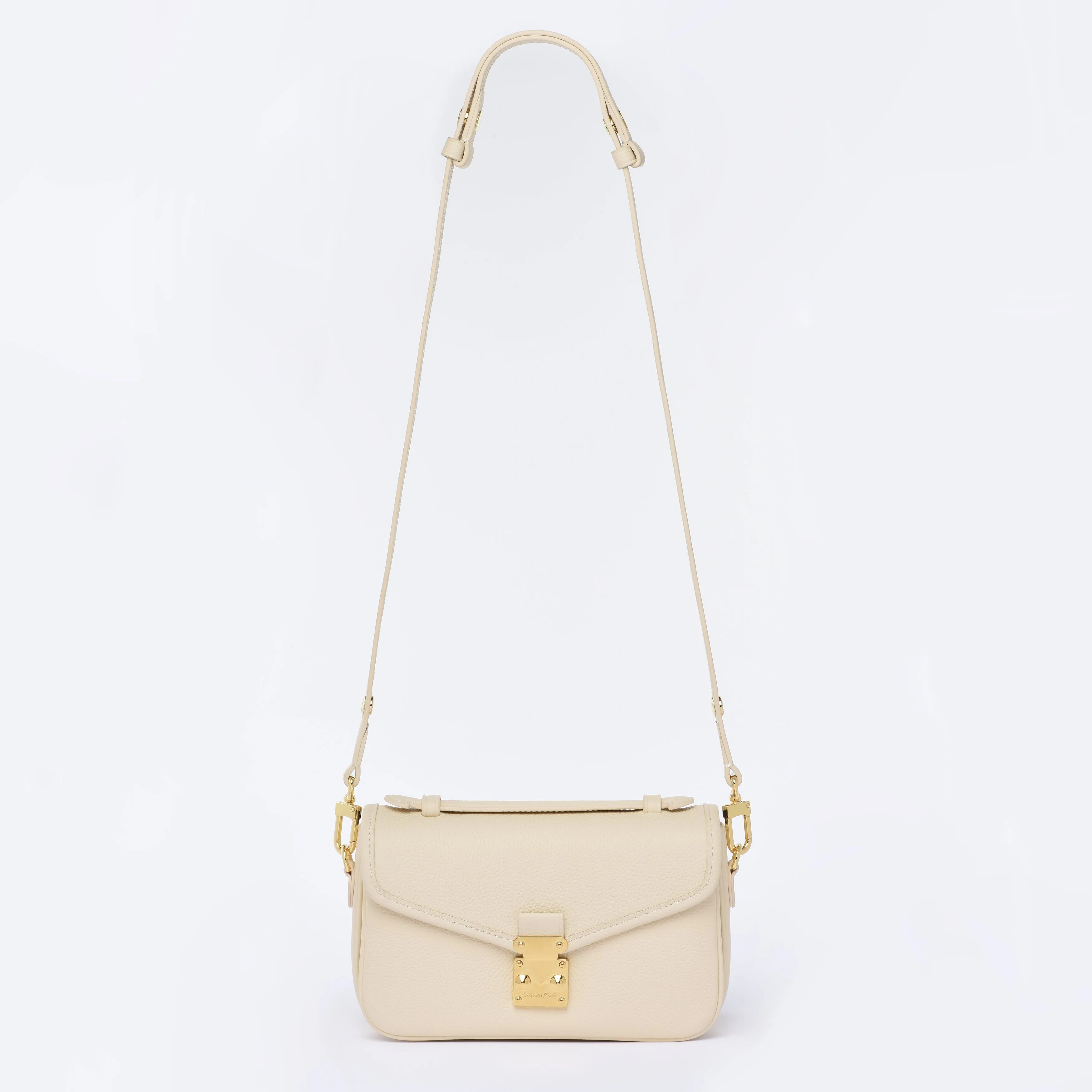 Buttercream Togo Leather - "Le Petit Paris15" Crossbody bag
