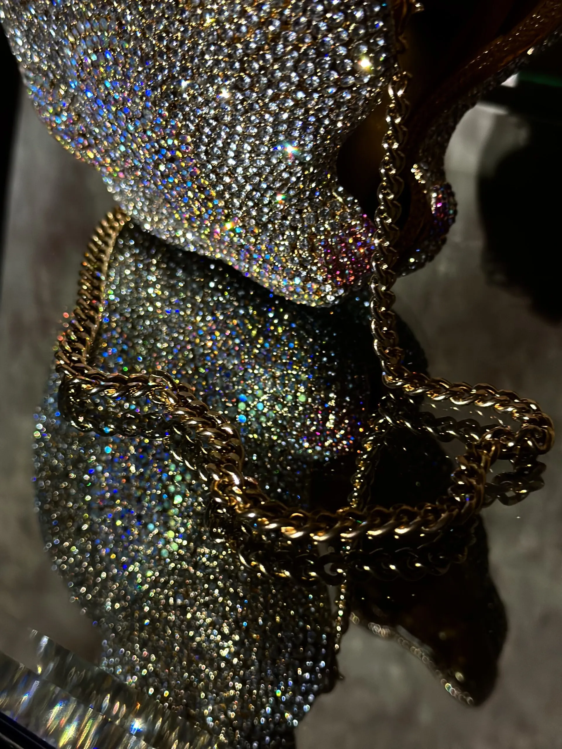 Crystal Elegance Swarovski Bag & Chain Belt Set