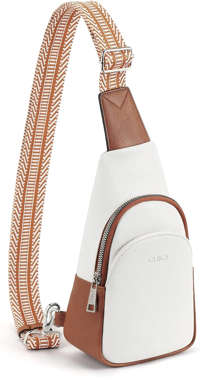 Faux Leather Black Crossbody Travel Sling Bag