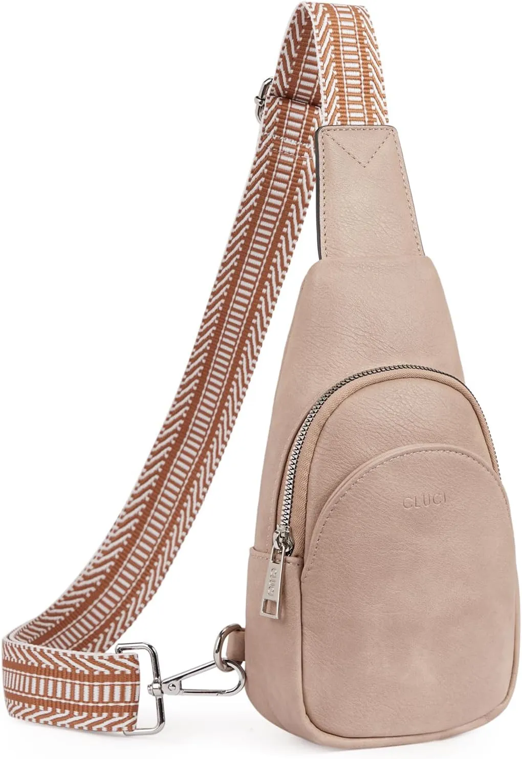 Faux Leather Black Crossbody Travel Sling Bag