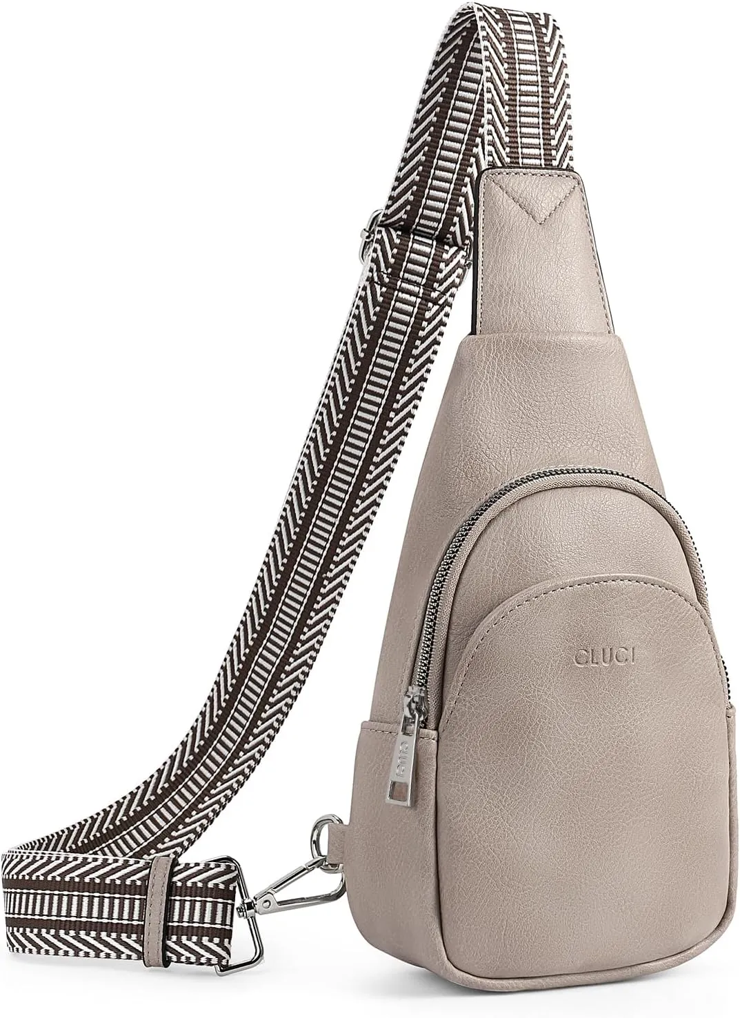 Faux Leather Black Crossbody Travel Sling Bag