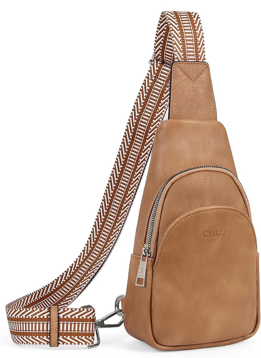Faux Leather Black Crossbody Travel Sling Bag