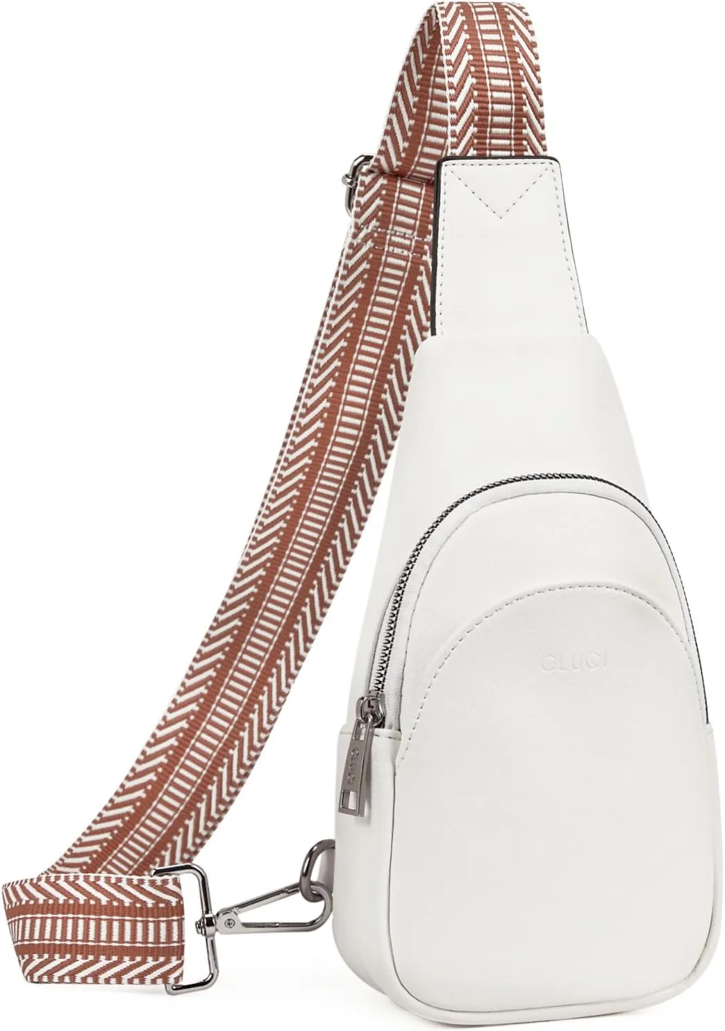 Faux Leather Black Crossbody Travel Sling Bag