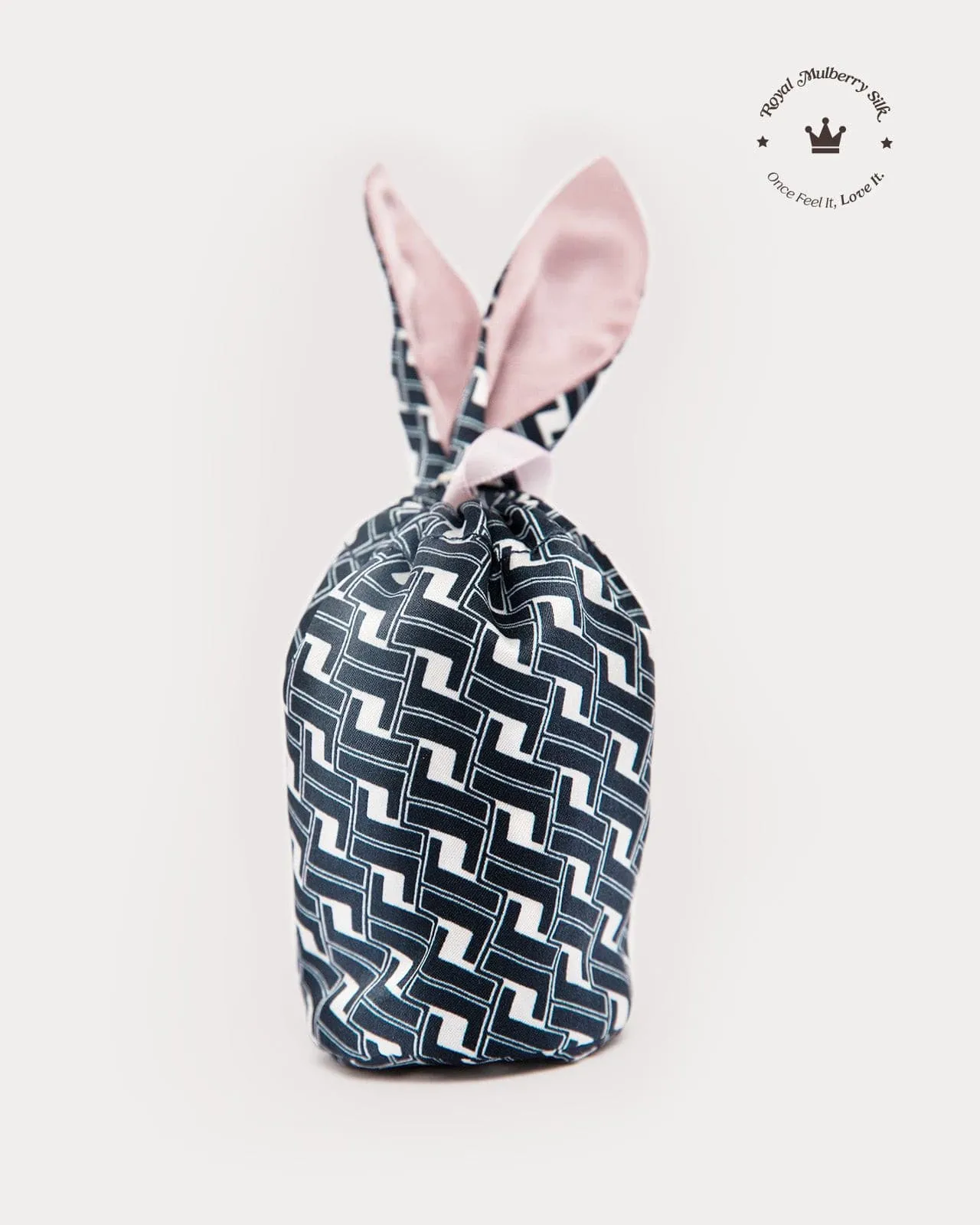 FEELITS 100% Royal Mulberry Silk. A/W limited edt-Royal Sustainable Silk  Bunny Pouch