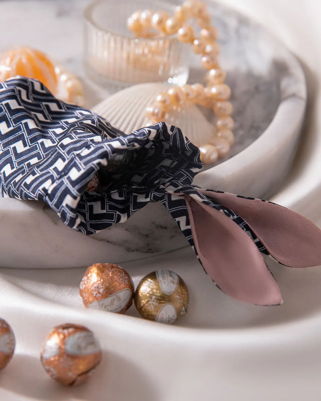 FEELITS 100% Royal Mulberry Silk. A/W limited edt-Royal Sustainable Silk  Bunny Pouch