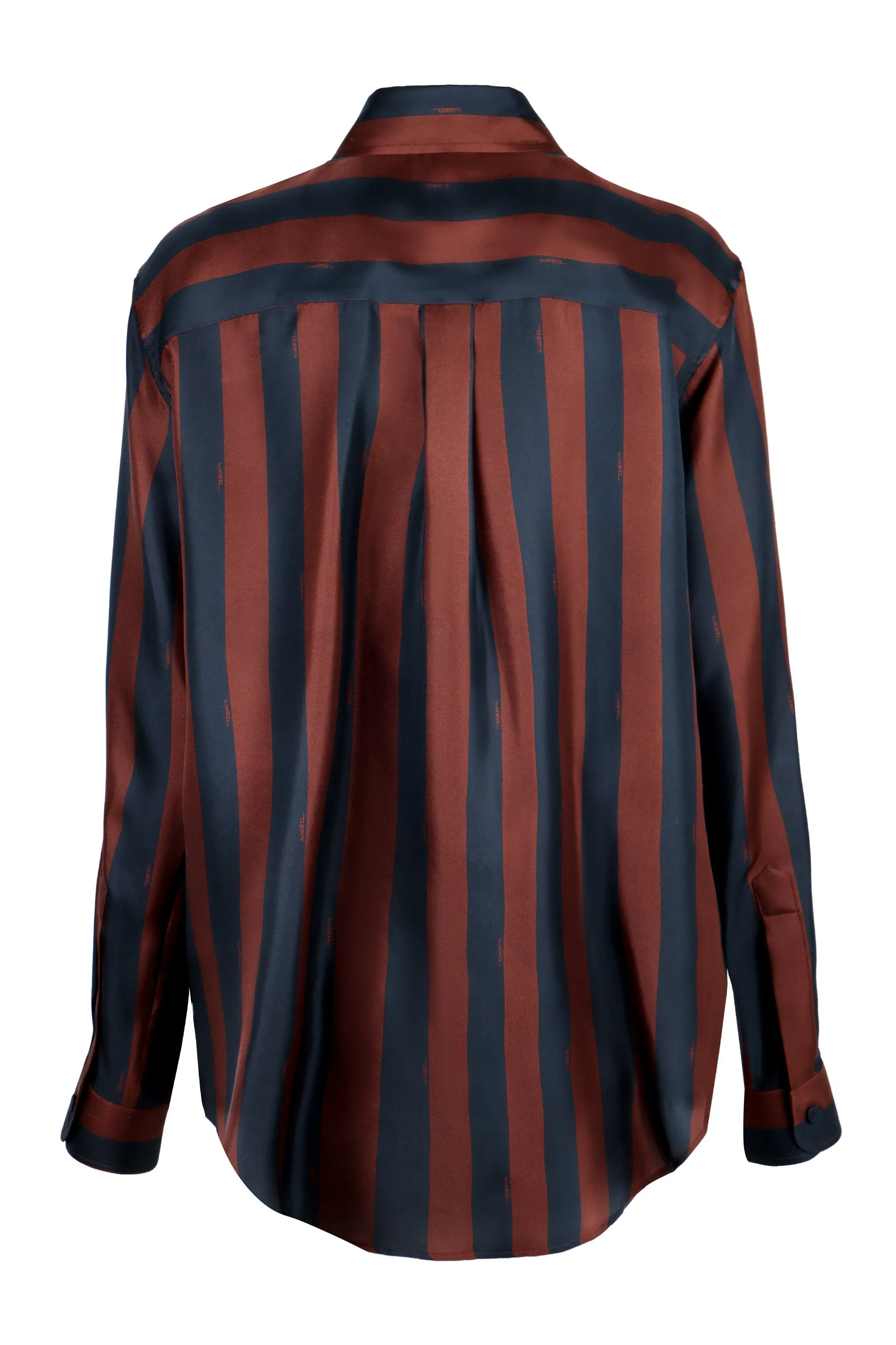FENDI Striped Silk Shirt with Front Pocket