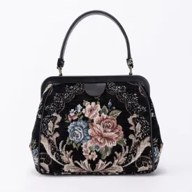 Floral Black Alma Satchel