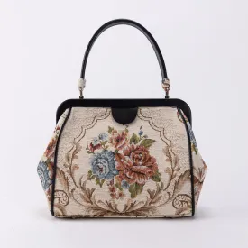 Floral Cream Alma Satchel