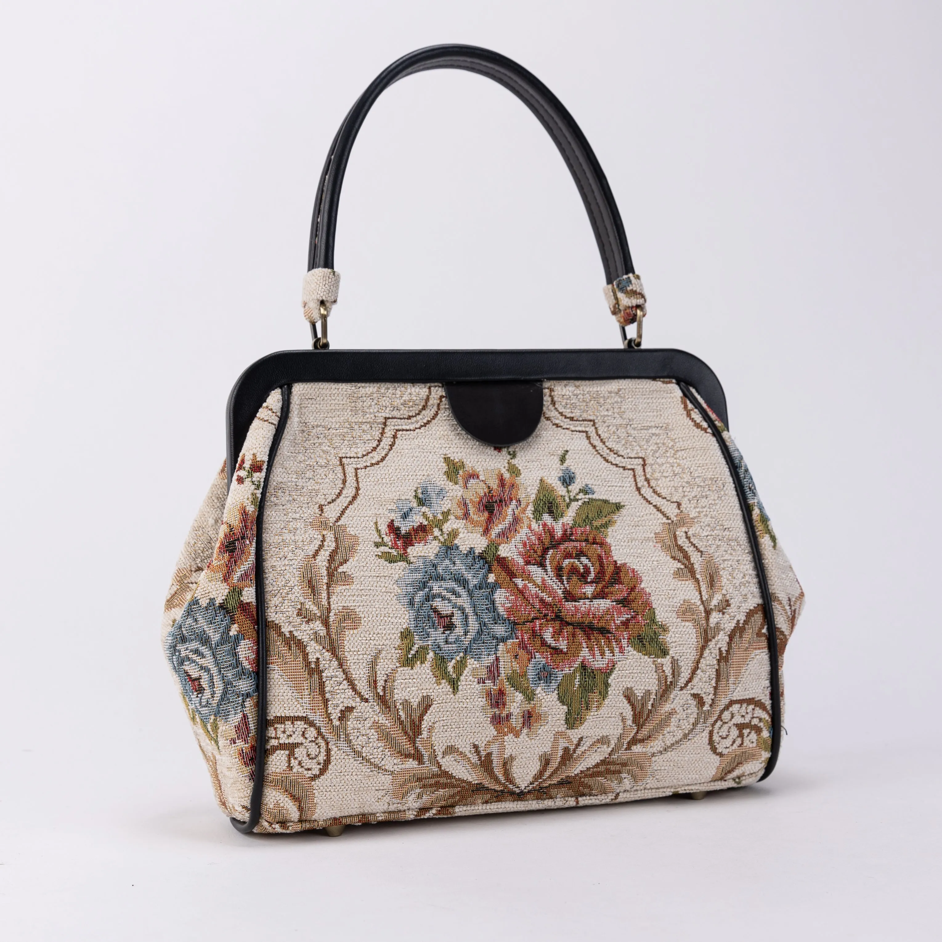 Floral Cream Alma Satchel