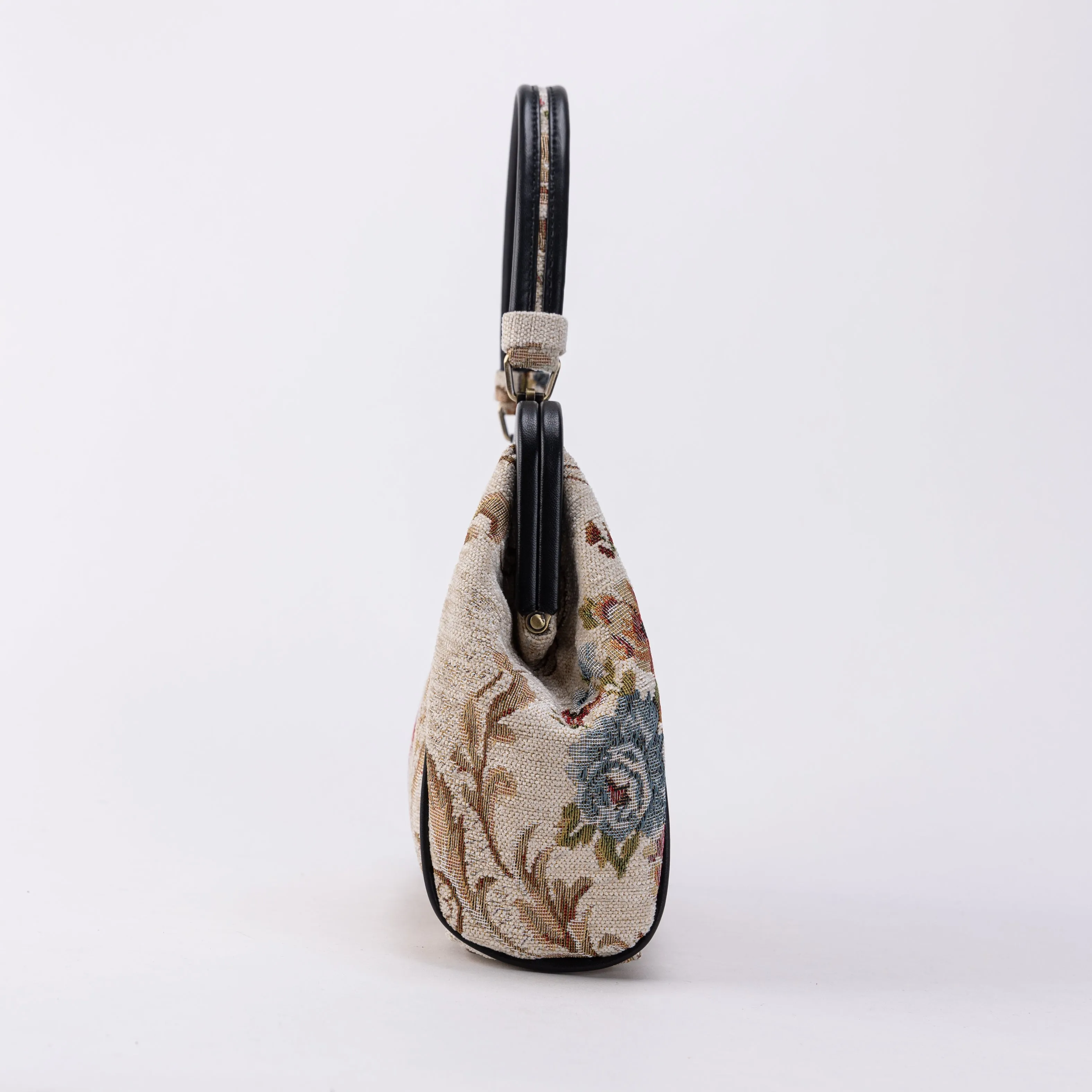 Floral Cream Alma Satchel