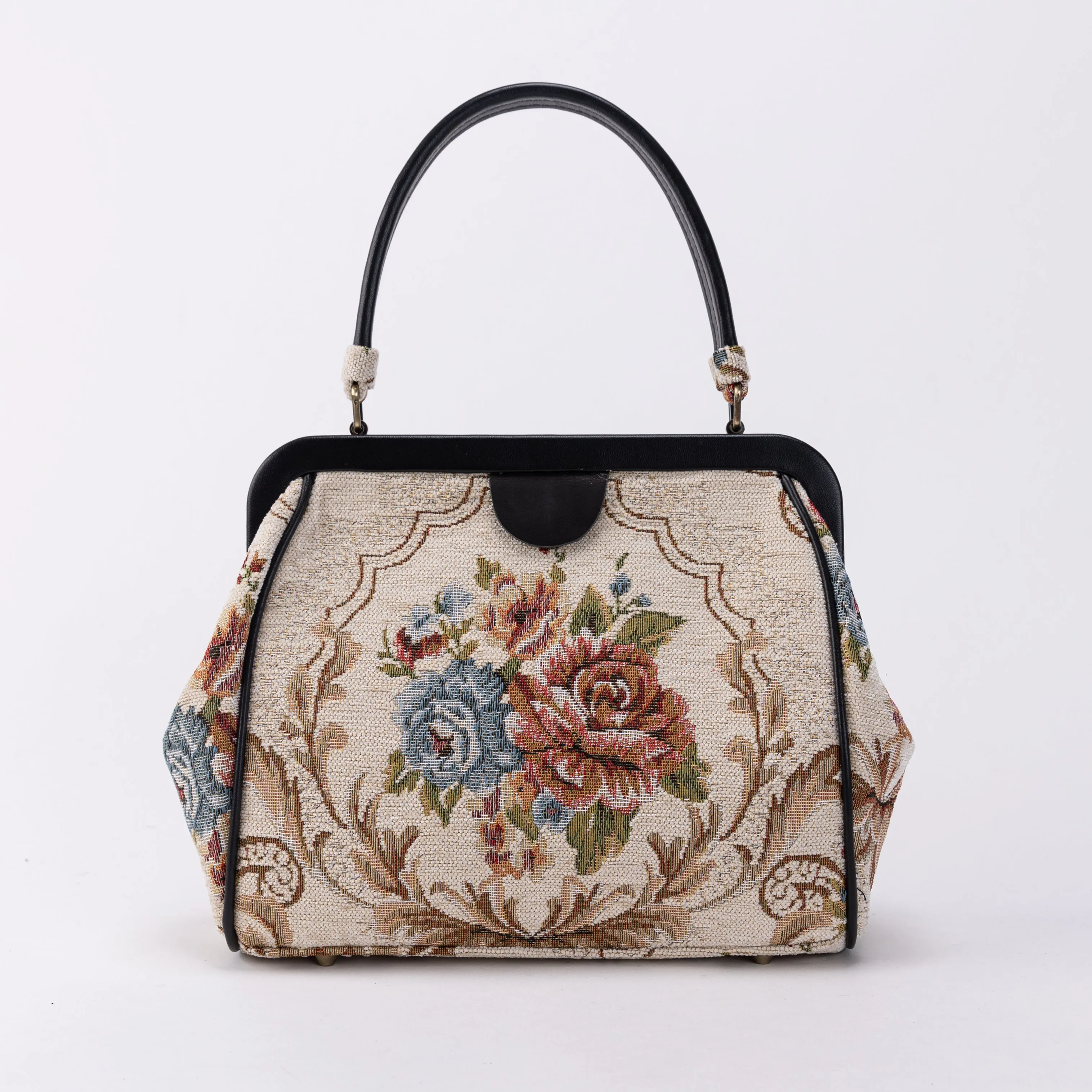 Floral Cream Alma Satchel