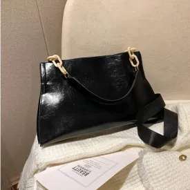 Glossy Chain-Link Handbag