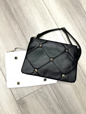 Gold Studded Quilted Bag