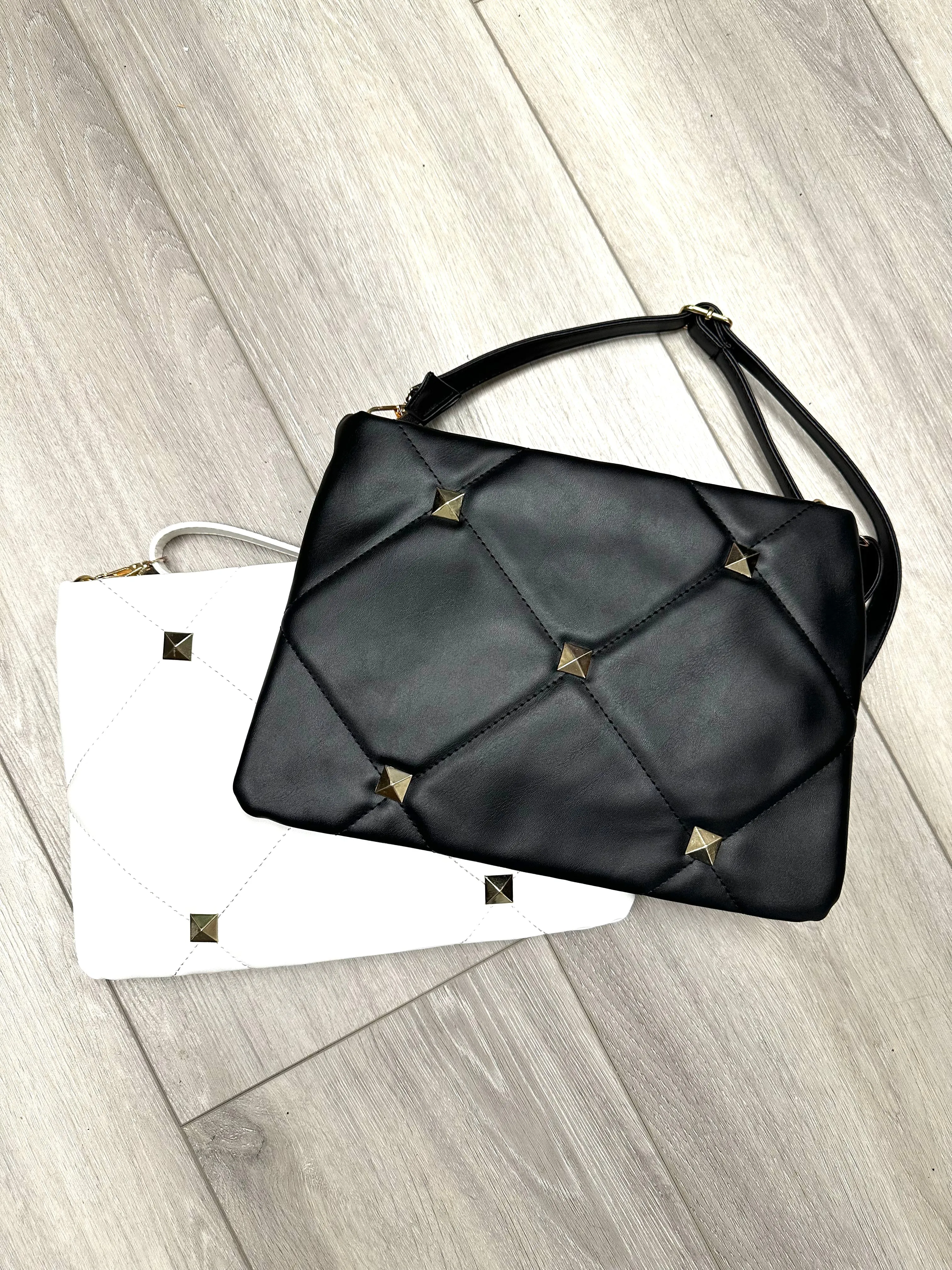 Gold Studded Quilted Bag