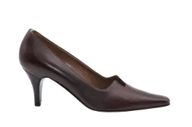 Gucci 75mm Pumps in Brown Leather