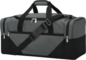 Gym Bag Sport Duffle Bag for Men - 21 in Weekender Travel Bag with Trolley Sleeve (Gray)