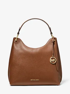 Joan Large Pebbled Leather Shoulder Bag