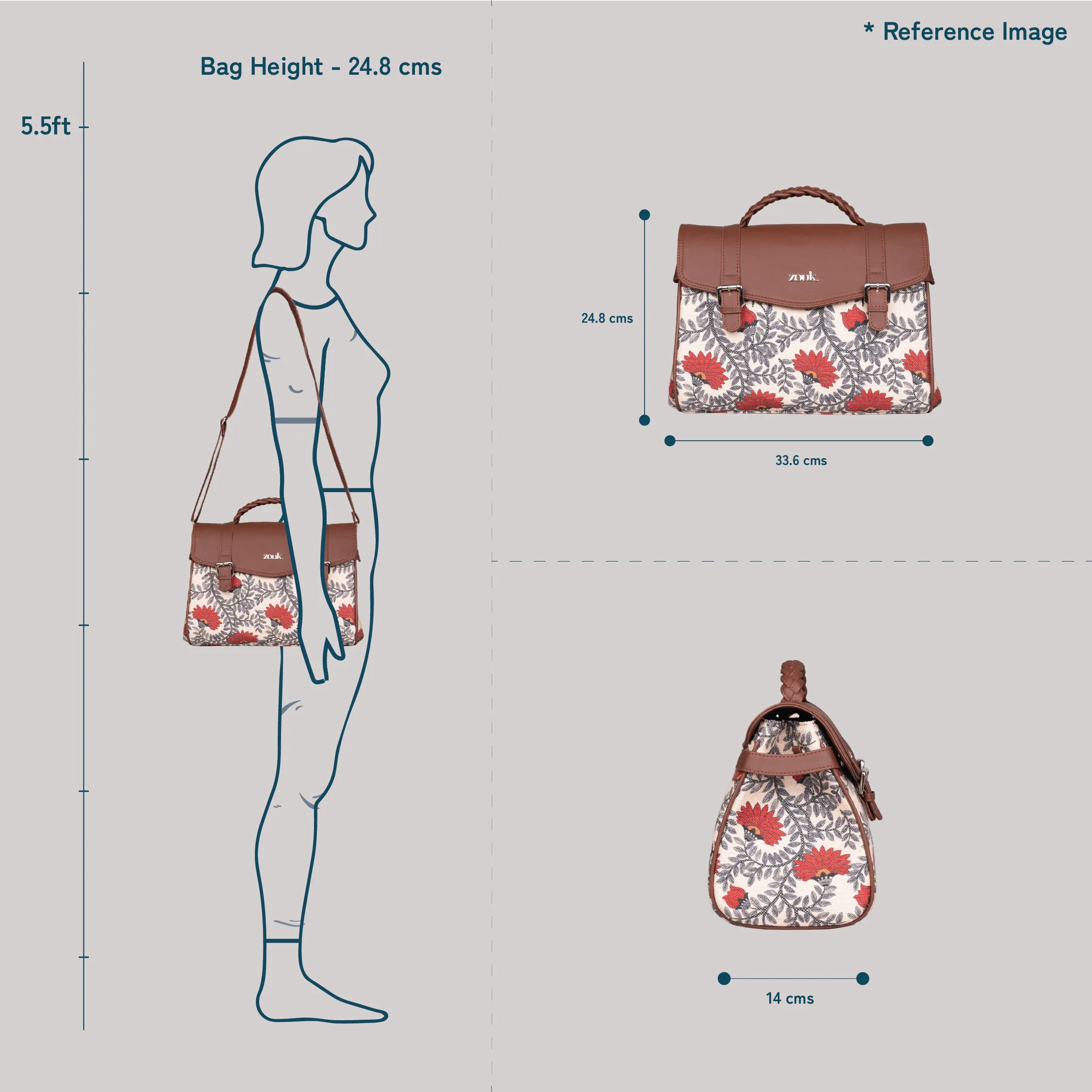 Konkona Heritage Satchel Bag - Bristel