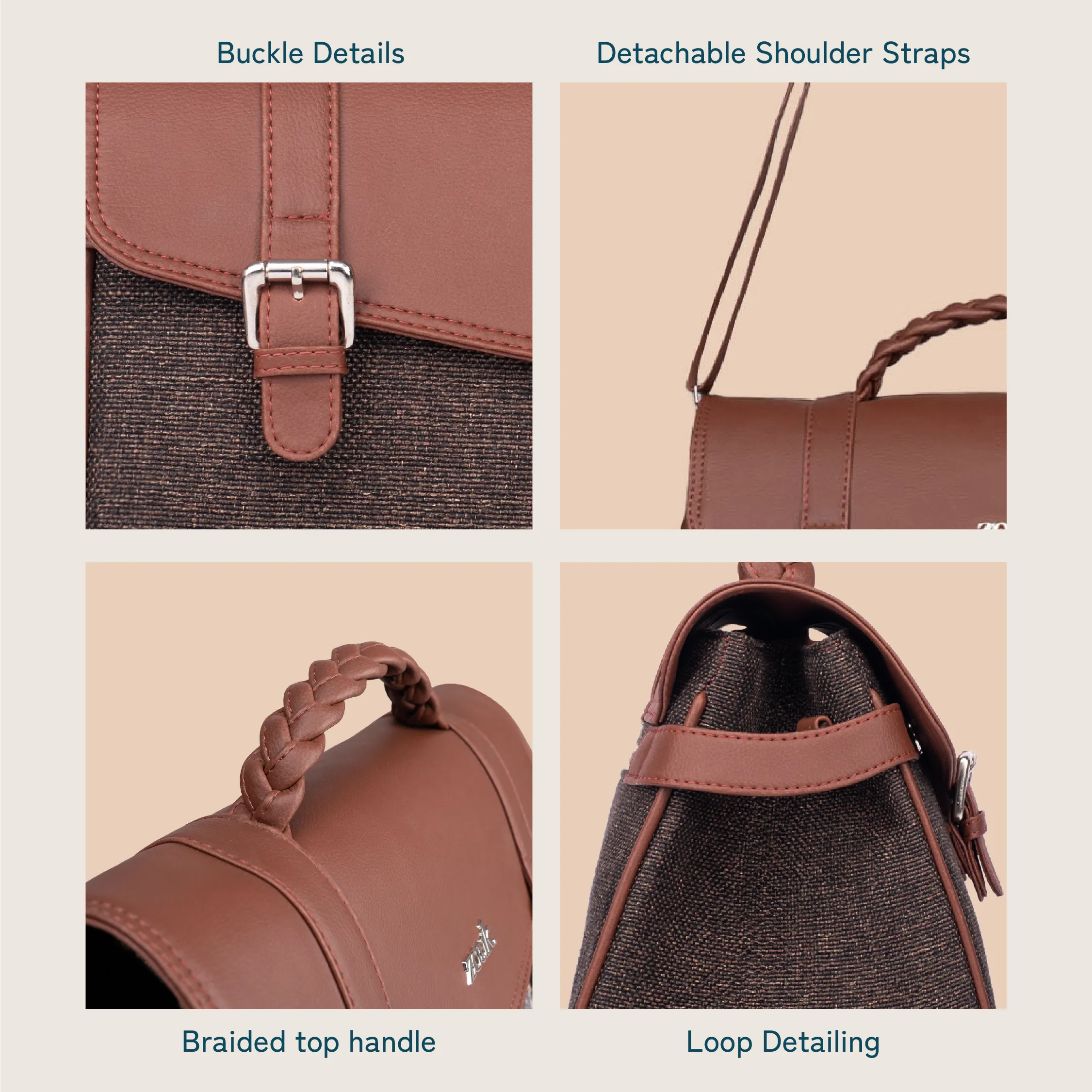 Konkona Heritage Satchel Bag - Bristel