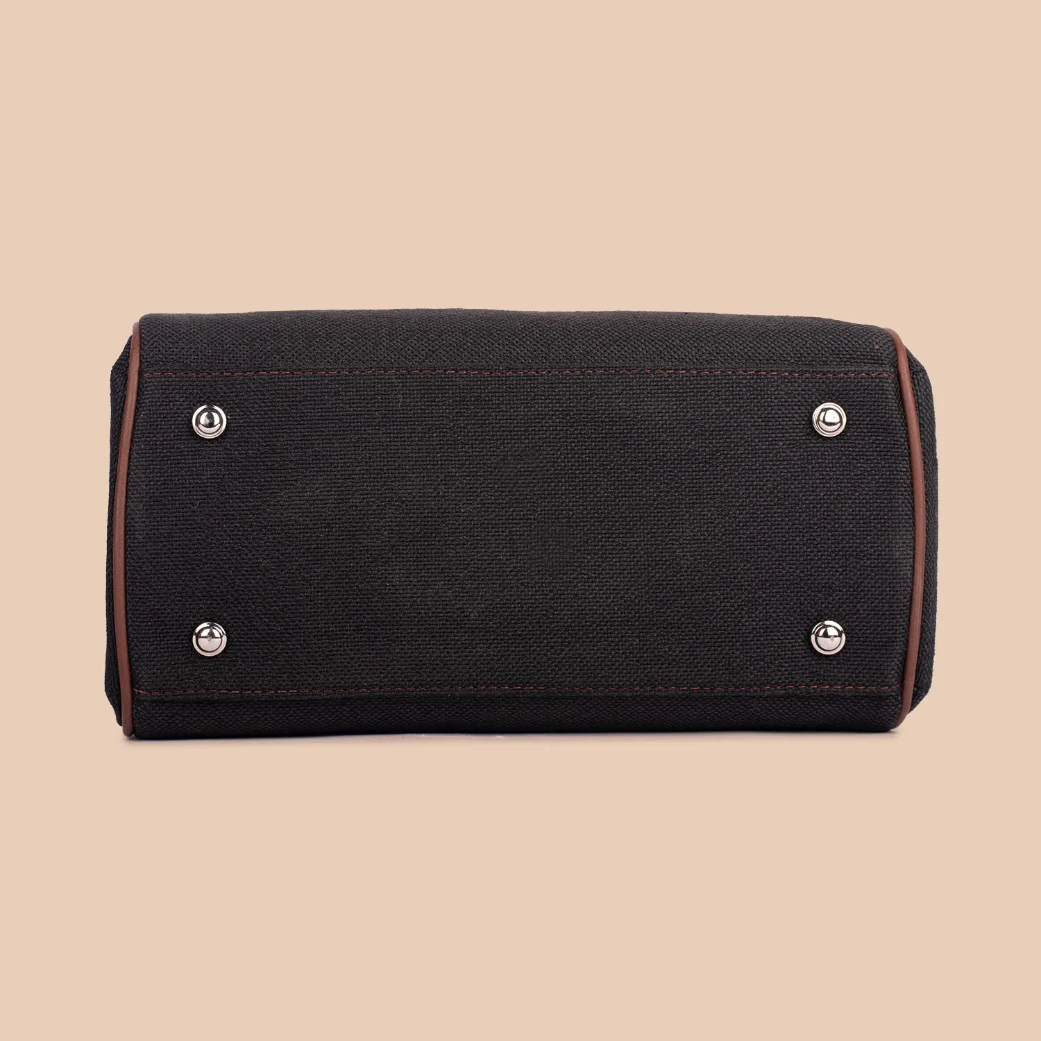 Konkona Heritage Satchel Bag - Jet Black