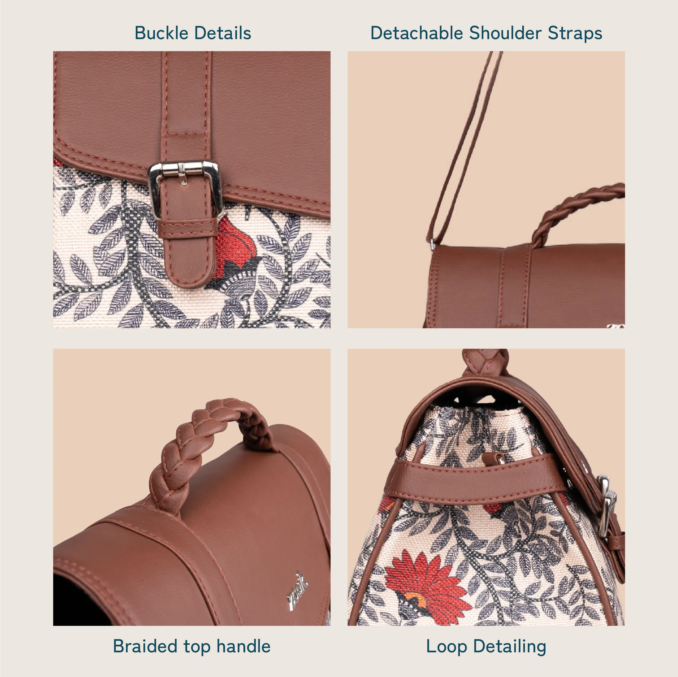 Konkona Heritage Satchel Bag - Nawabi Couture