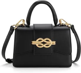 Milan Chiva Small Top Handle Purses for Women Mini Satchel Crossbody Bag Elegant Square Bag