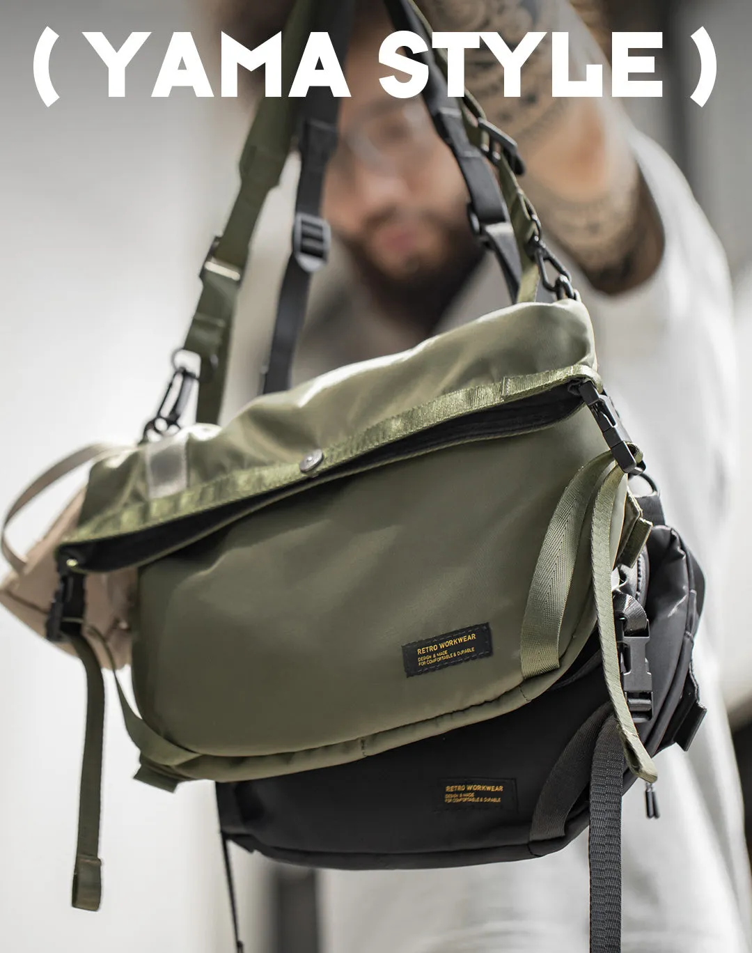 Mountain Cycling Functional Capacity Messenger Multifunctional Men's Bag