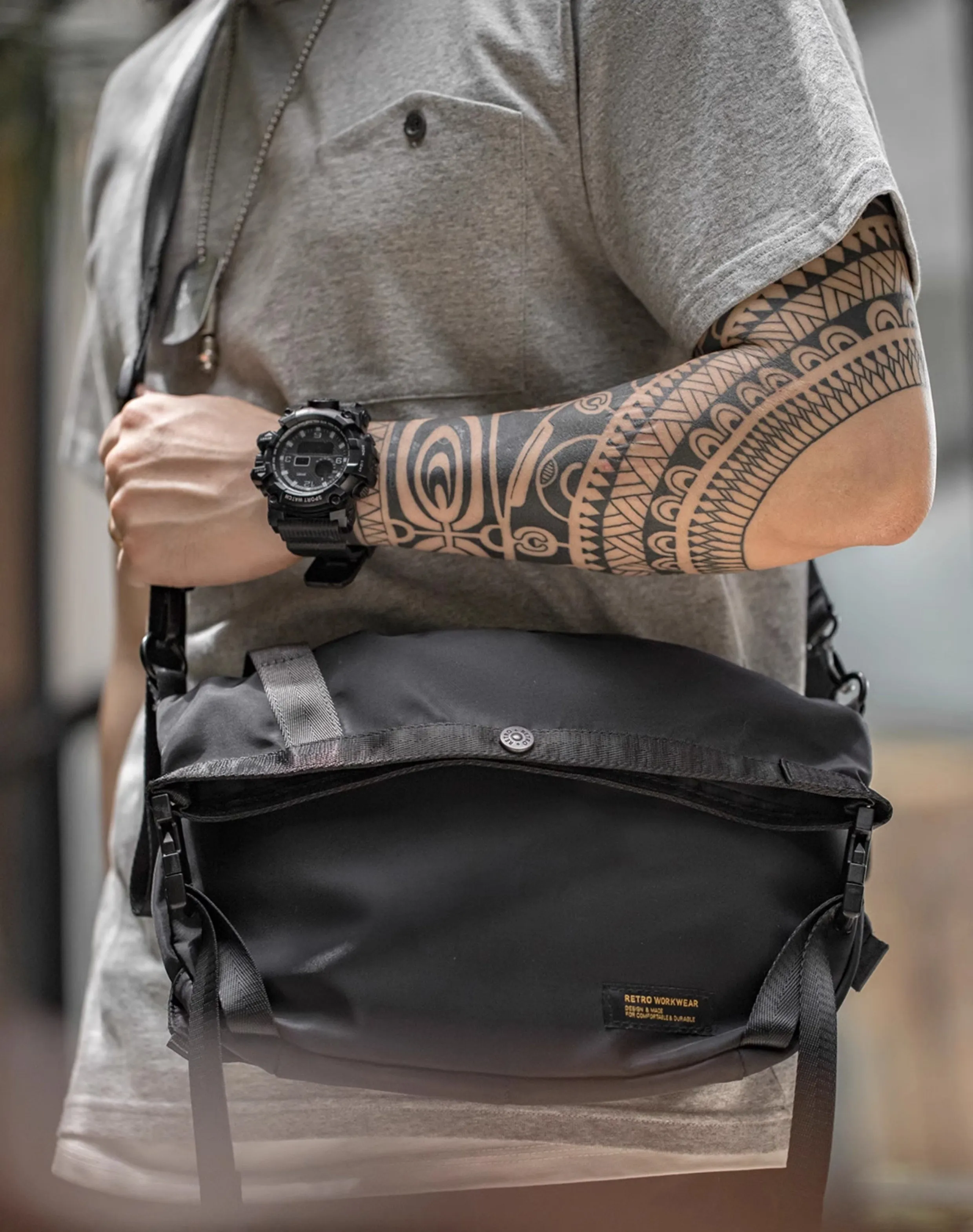 Mountain Cycling Functional Capacity Messenger Multifunctional Men's Bag