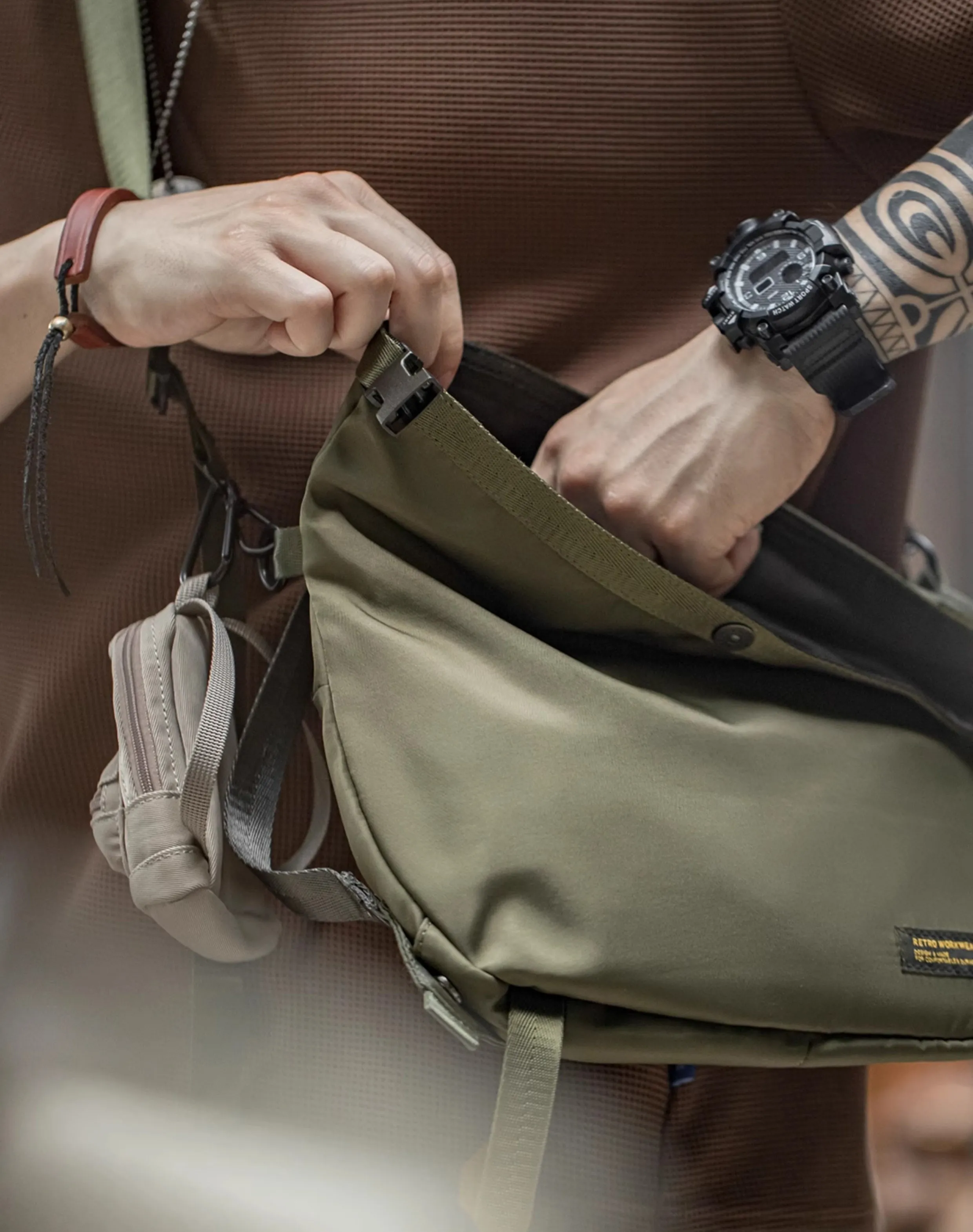 Mountain Cycling Functional Capacity Messenger Multifunctional Men's Bag