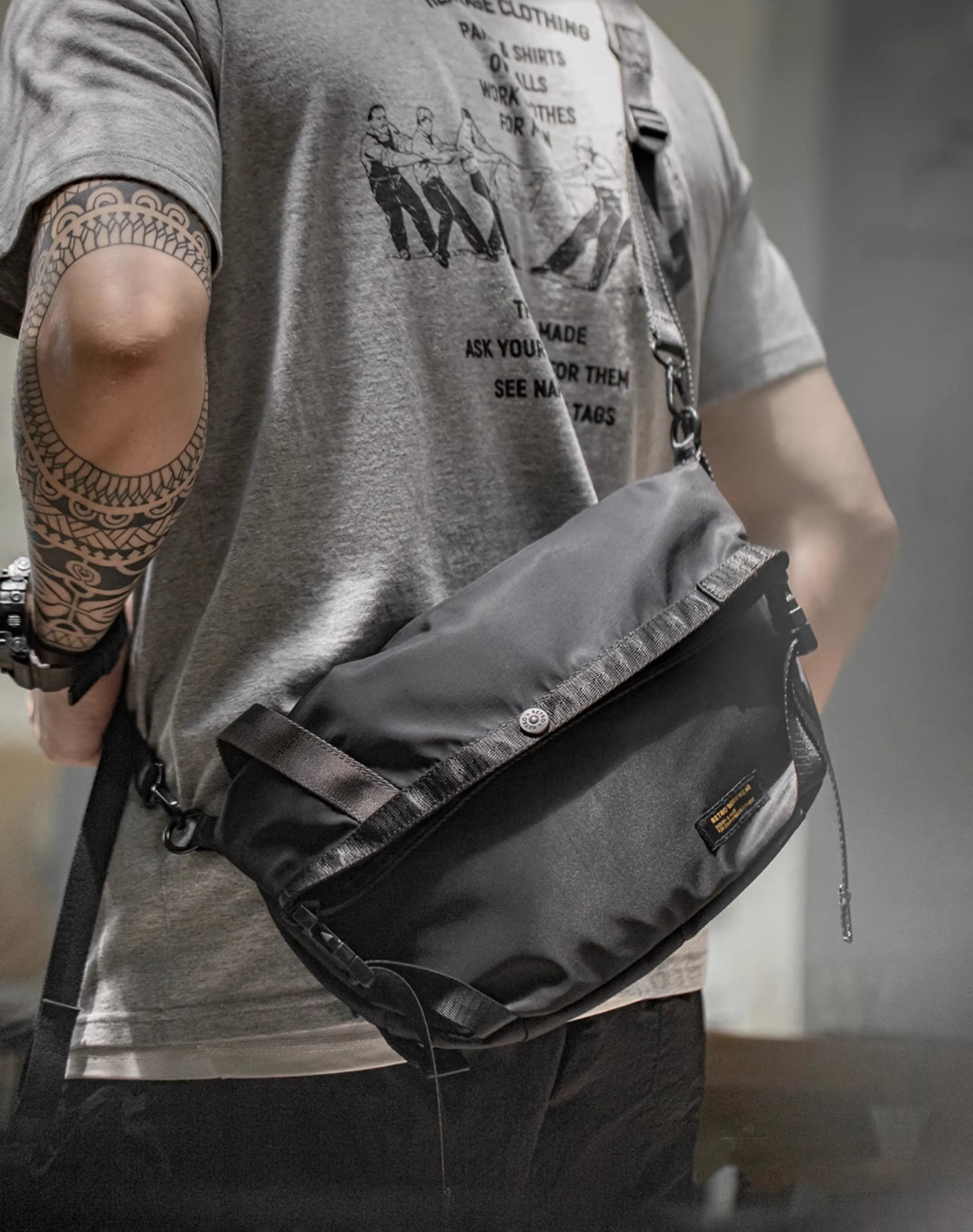 Mountain Cycling Functional Capacity Messenger Multifunctional Men's Bag