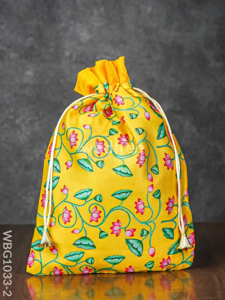 Pichwai Print String Bag - WBG1033