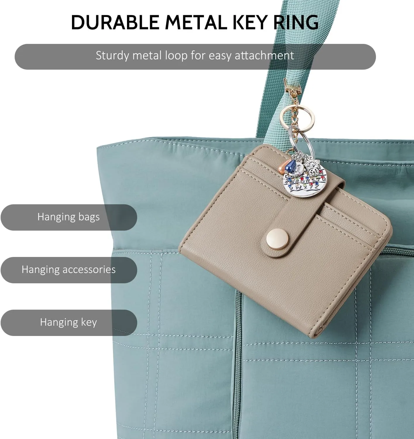 POIUGOYA Slim Wallet for Women,RFID Blocking Bifold Credit Card Holder with Zipper Coin Pocket,ID Window,Keychain