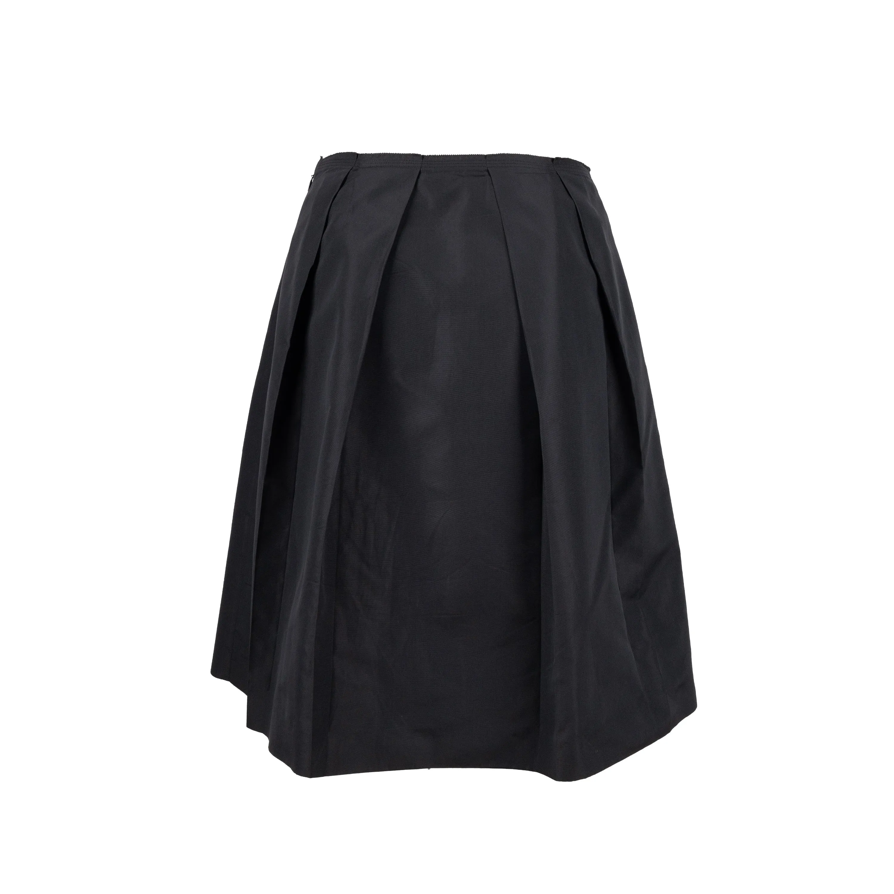 Prada Pleated Silk Skirt - '10s