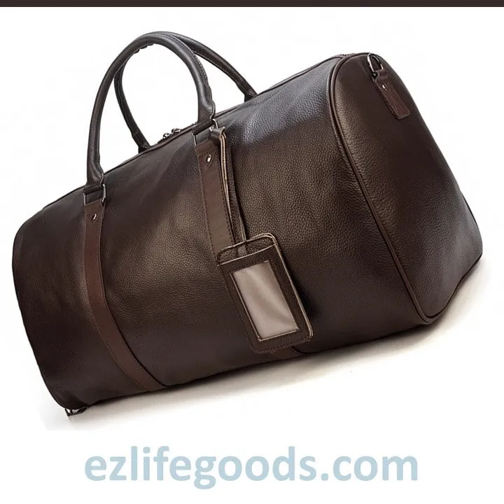 Soft Genuine Cowhide Leather Travel Bag 55 cm