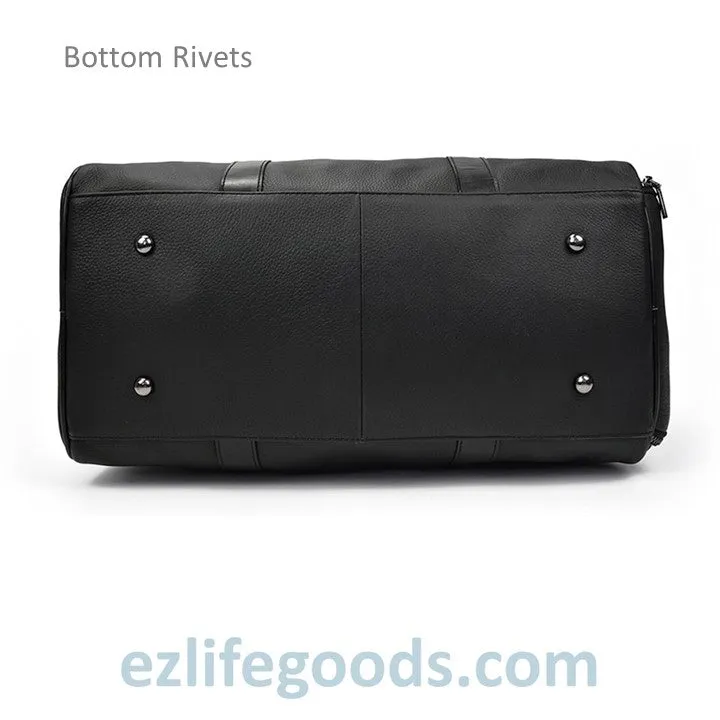 Soft Genuine Cowhide Leather Travel Bag 55 cm