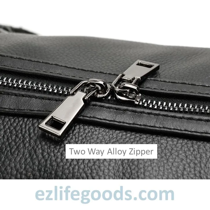 Soft Genuine Cowhide Leather Travel Bag 55 cm