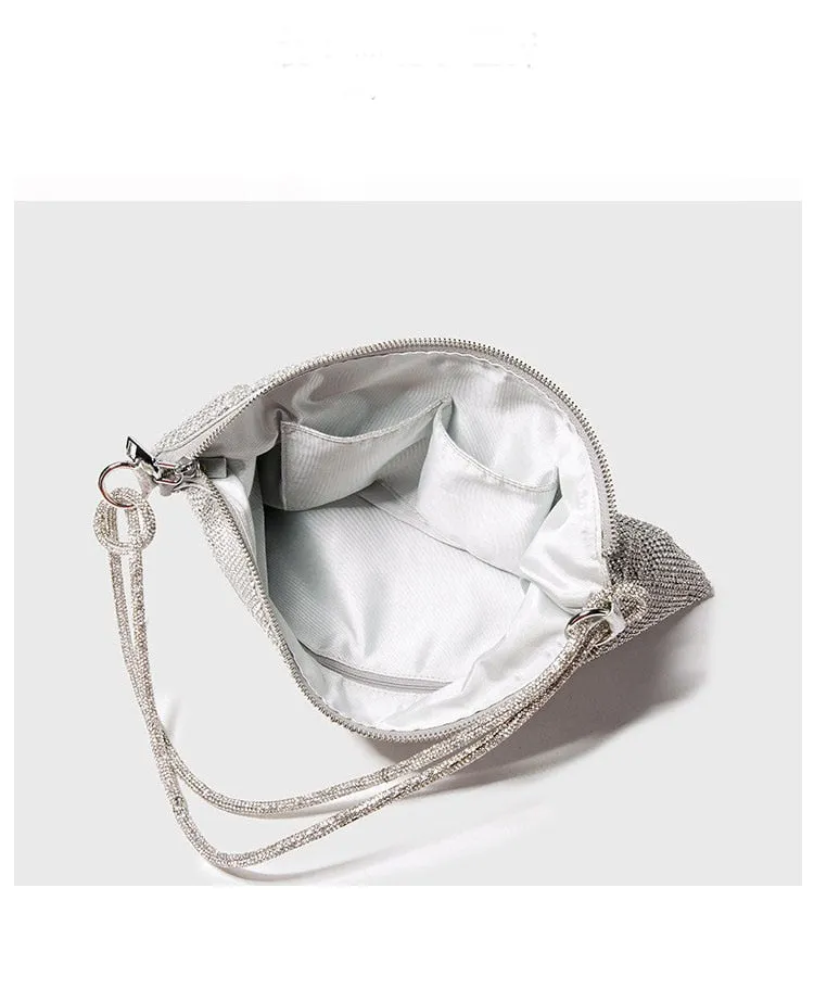 Sparkling Silver Clutch Bag